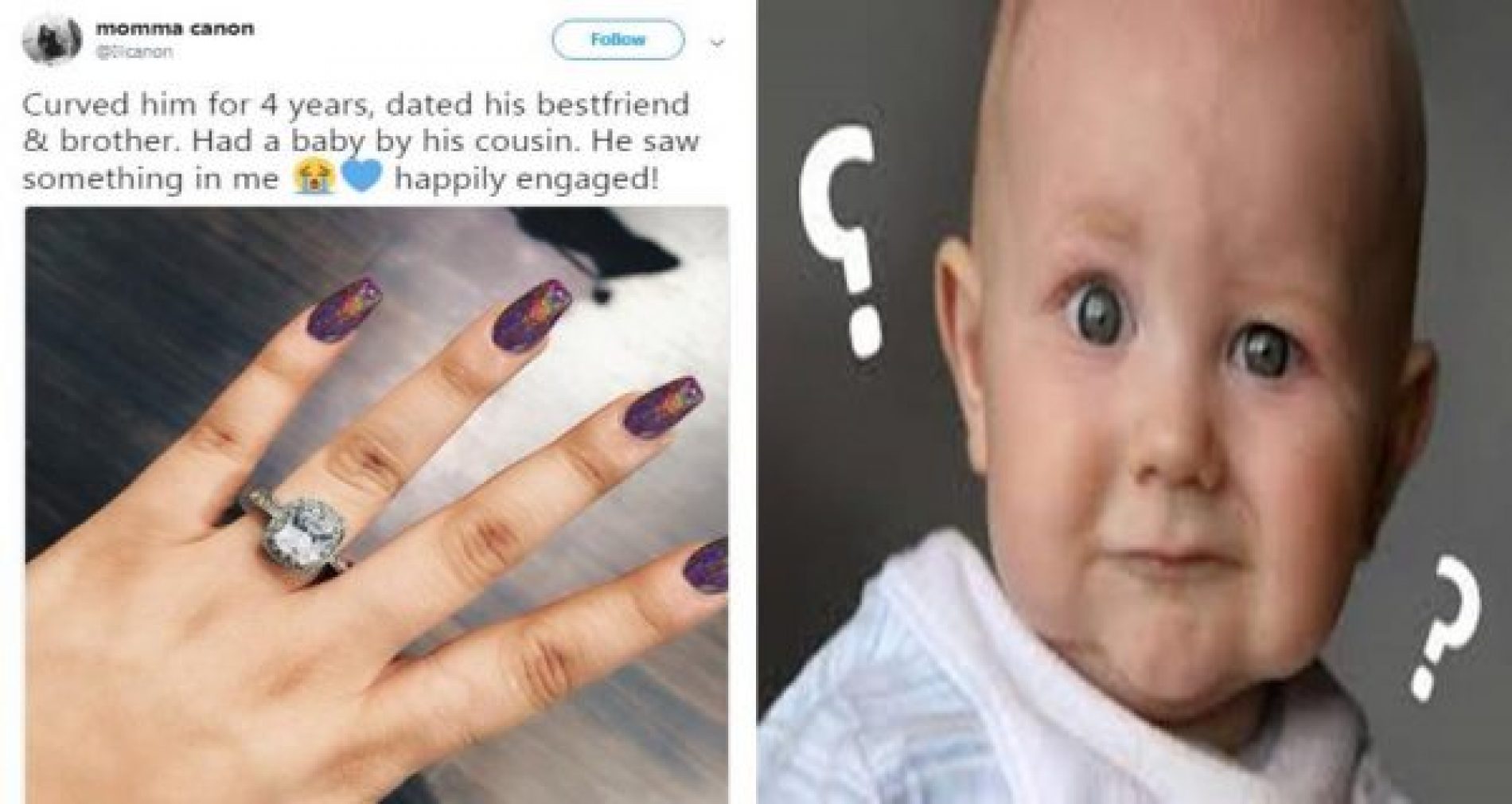 LOVE: He got Her engaged, despite dating his best-friend, brother and having a baby for his cousin… !