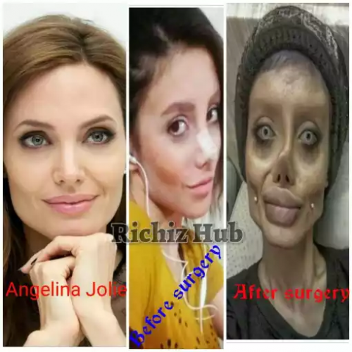 Teenager Turn a Zombie to Look like Angelina Jolie
