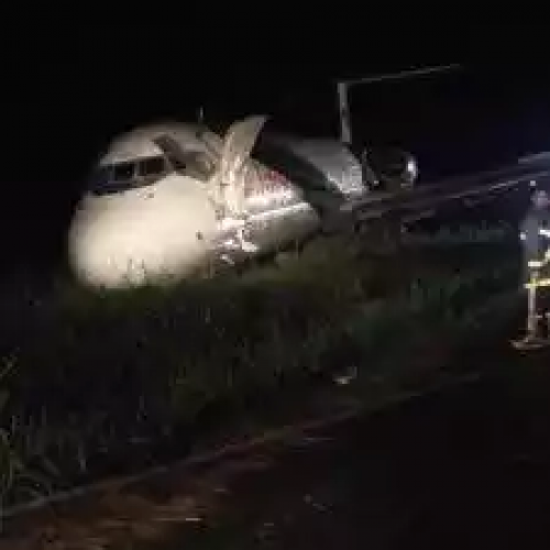 Dana Air crash-lands in Port Harcourt, overshoots runway