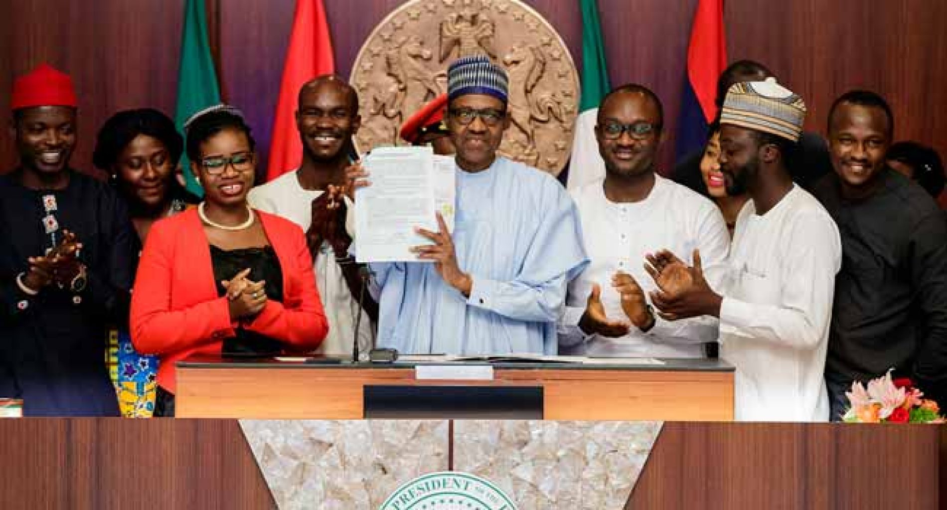 President Buhari Signs the ‘Not Too Young To Run’ Bill