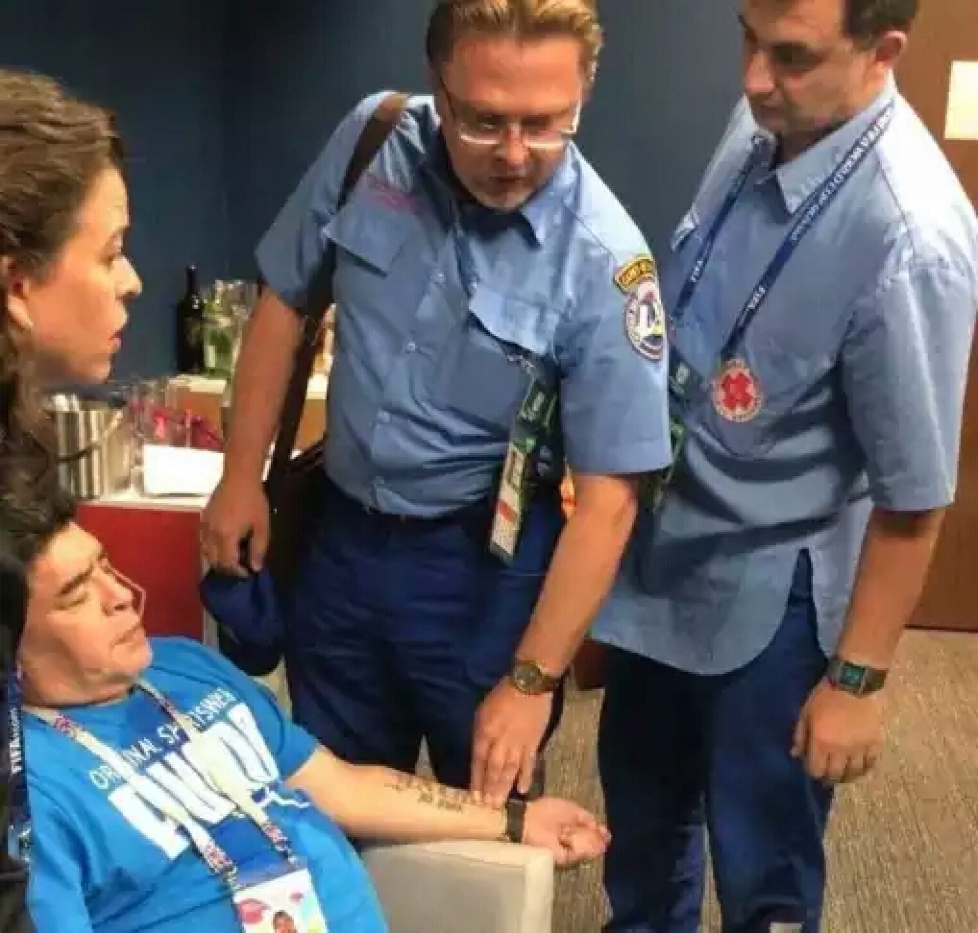 World Cup: Soccer demigod, Maradona rush to Hospital after Nigeria -Argentina encounter. 