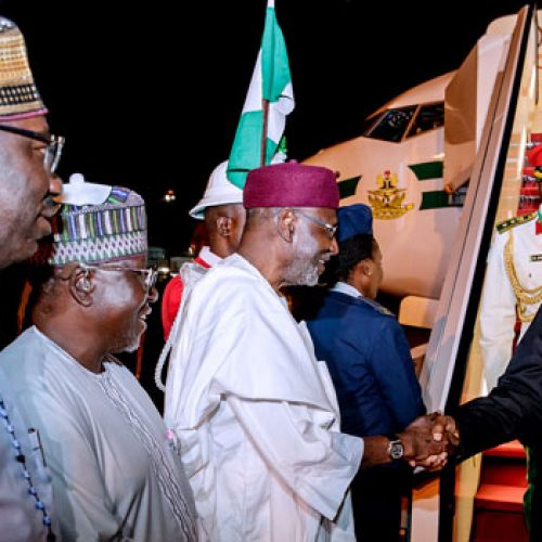 President Buhari Returns To Abuja After AU Summit