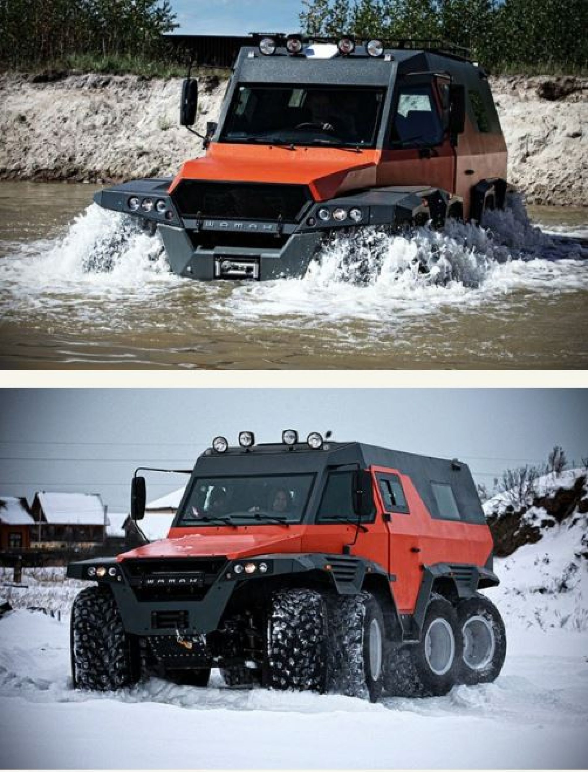 Russian-Made 8 Wheels-All-Terrain Shaman, Biggest SUV ever (Photos)