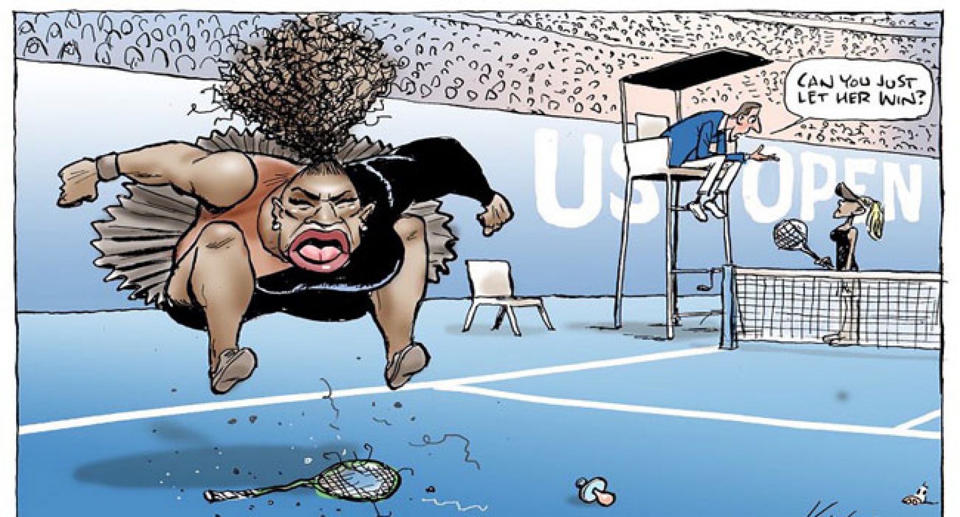 Australian Cartoonist Under Fire Over Controversial Sketch Of Serena