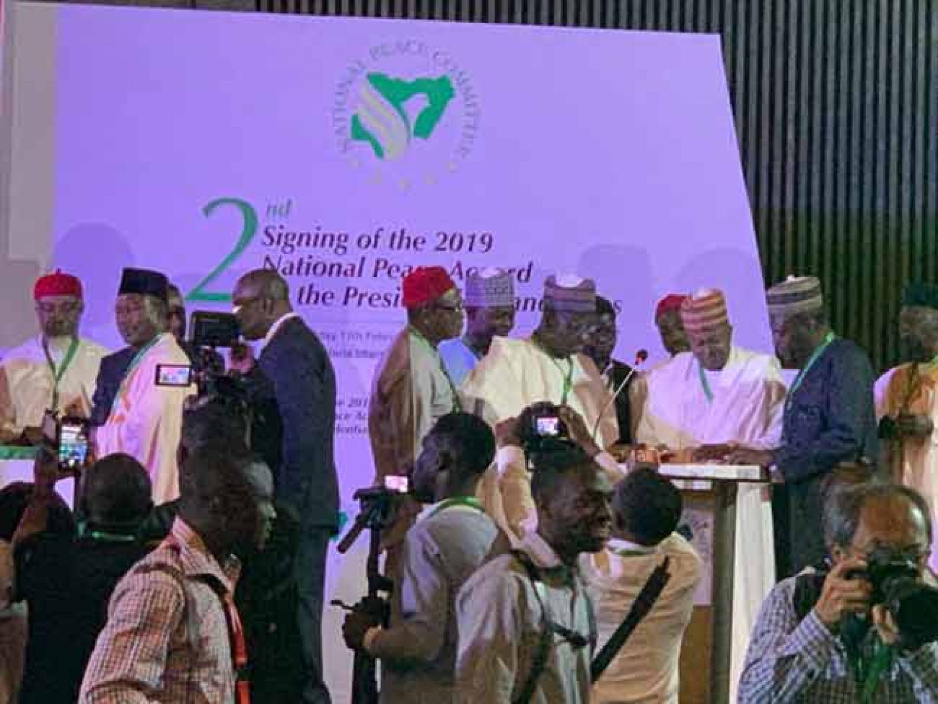 Buhari, Atiku, others sign 2nd Presidential election- Peace Accord