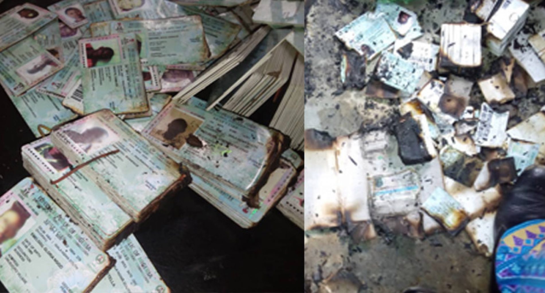 13 Days to Go: Uncollected PVCs set Ablaze in Abia