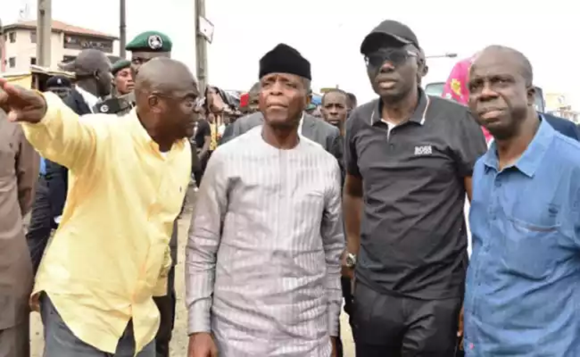 VP Osibanjo Inspects Apapa Gridlock