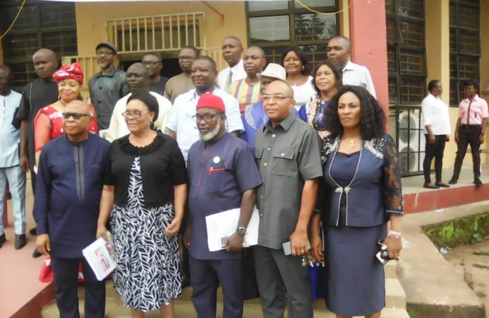 Staff of Federal Polytechnic, Nekede, Owerri after the Workshop held at the institution