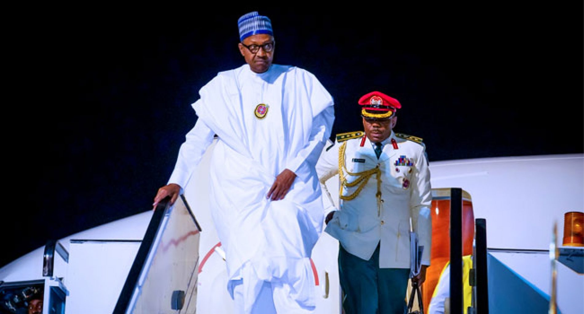 Buhari Arrives In Egypt For ASWAN Forum