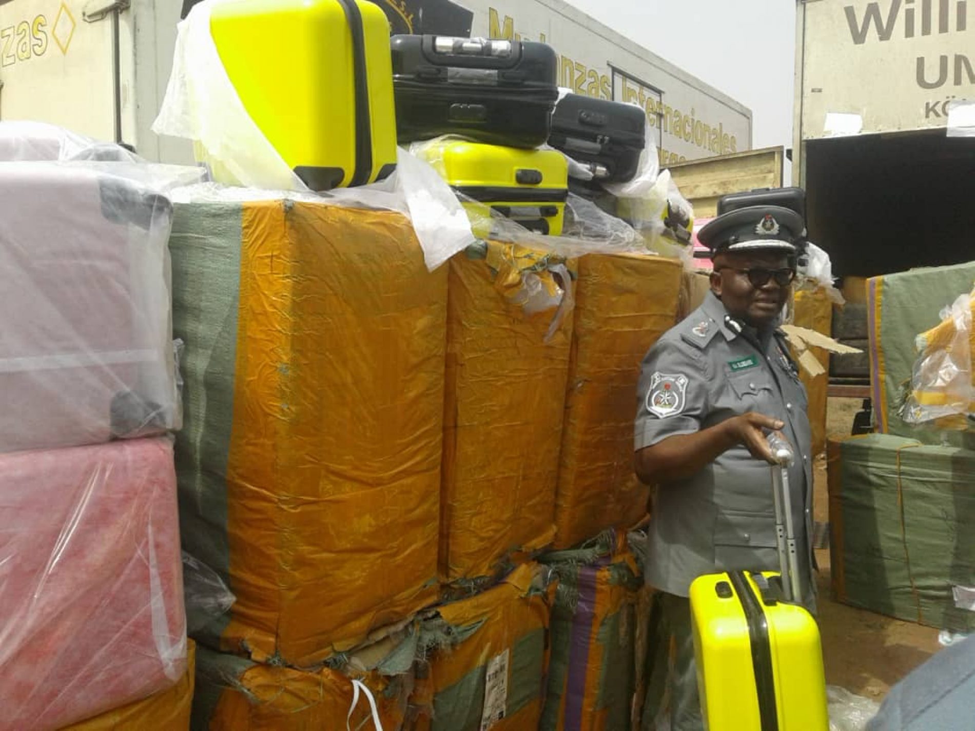 Customs impounds 333 Bags of Foreign Rice, 4,958 Pieces of Used Tyres