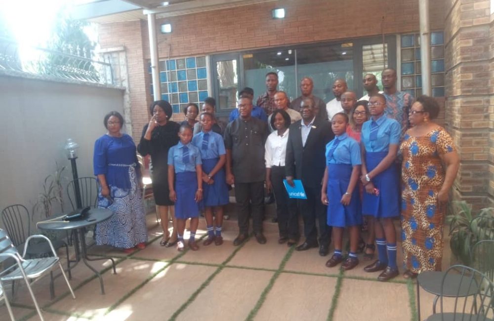 UNICEF parleying with journalists, brainstorming on positive ways to ending female genitalia cutting, mutilation and massaging, during the 2020 Worldday for Zero Tolerance to Female Genital Mutilation, held at Bayview Hotel, Enugu, Enugu State, recently