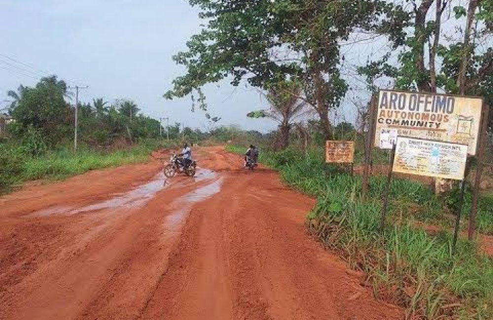 State of road in Arondizuogu 