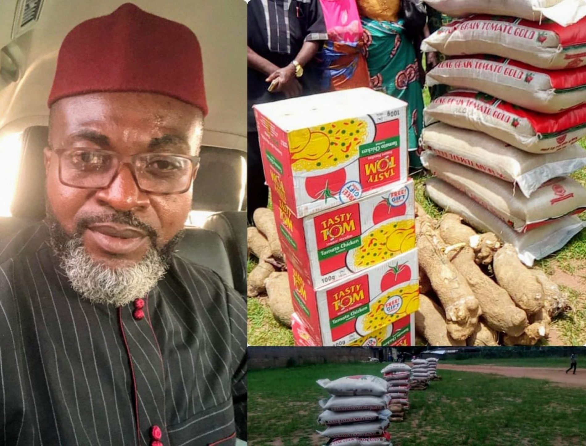 COVID-19: Aji Community Jubilates as Evans Edozie, Others Donate Palliatives Worth Millions Of Naira