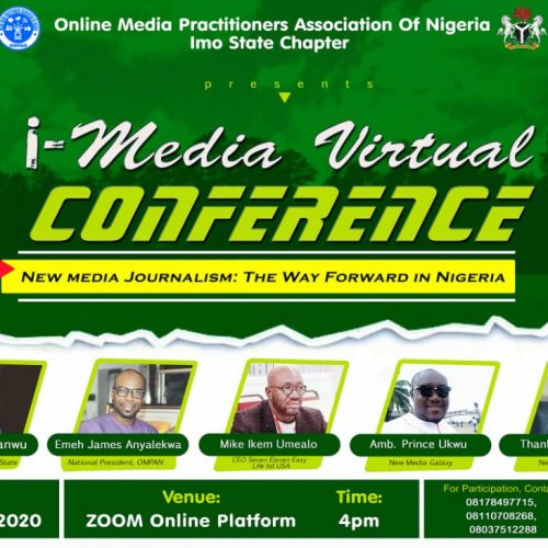 Hate Speech: Imo Online Media Practitioners Kicks, Holds Webinar 31 May To Tackle surrounding Issues, Fake News