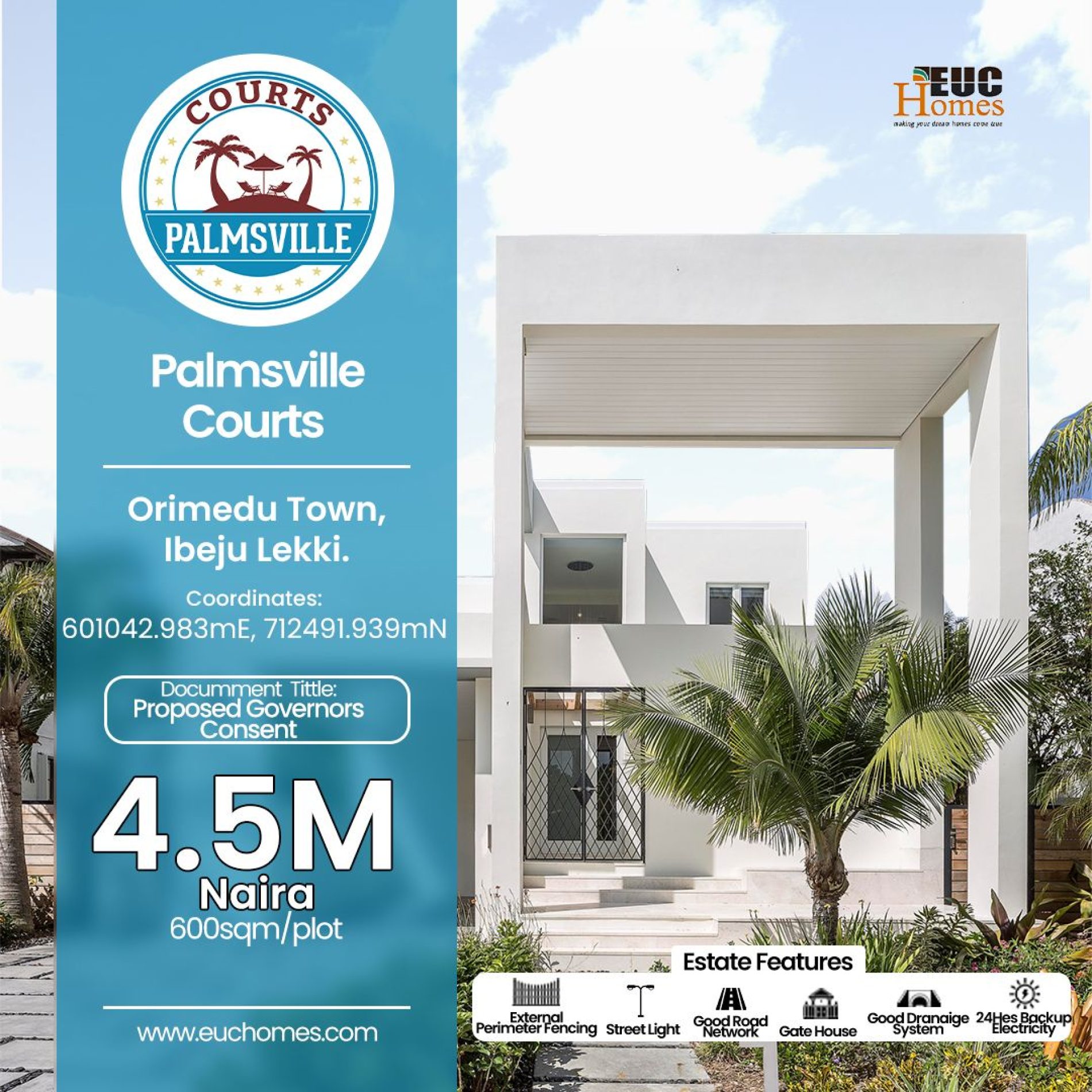 PALMSVILLE COURTS, the Perfect Property To Secure Your Child’s Future Financially at EUC Homes
