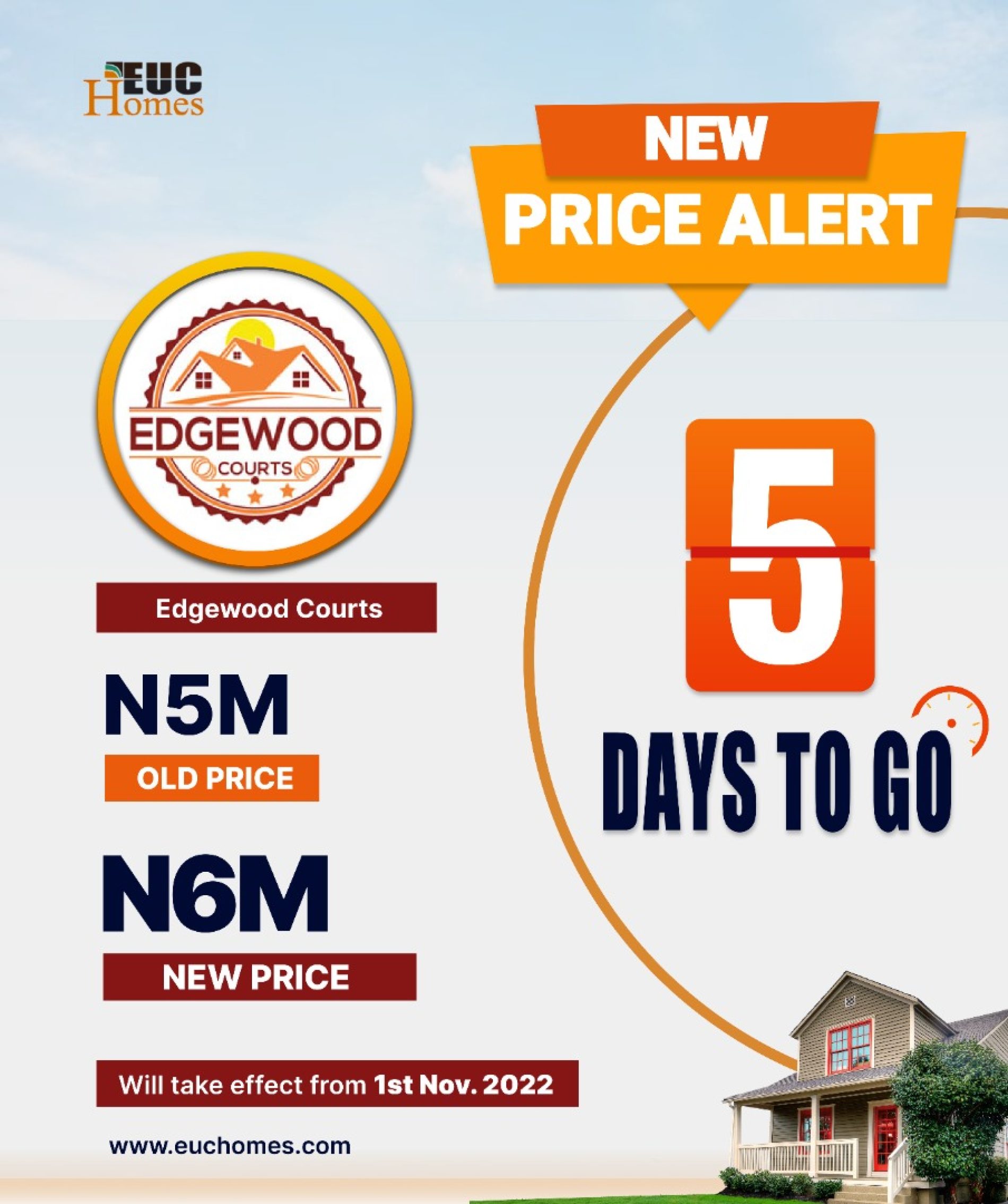 Secure Finest Properties Without “Development/Documentation Fee” At Edgewood Courts By EUC Homes