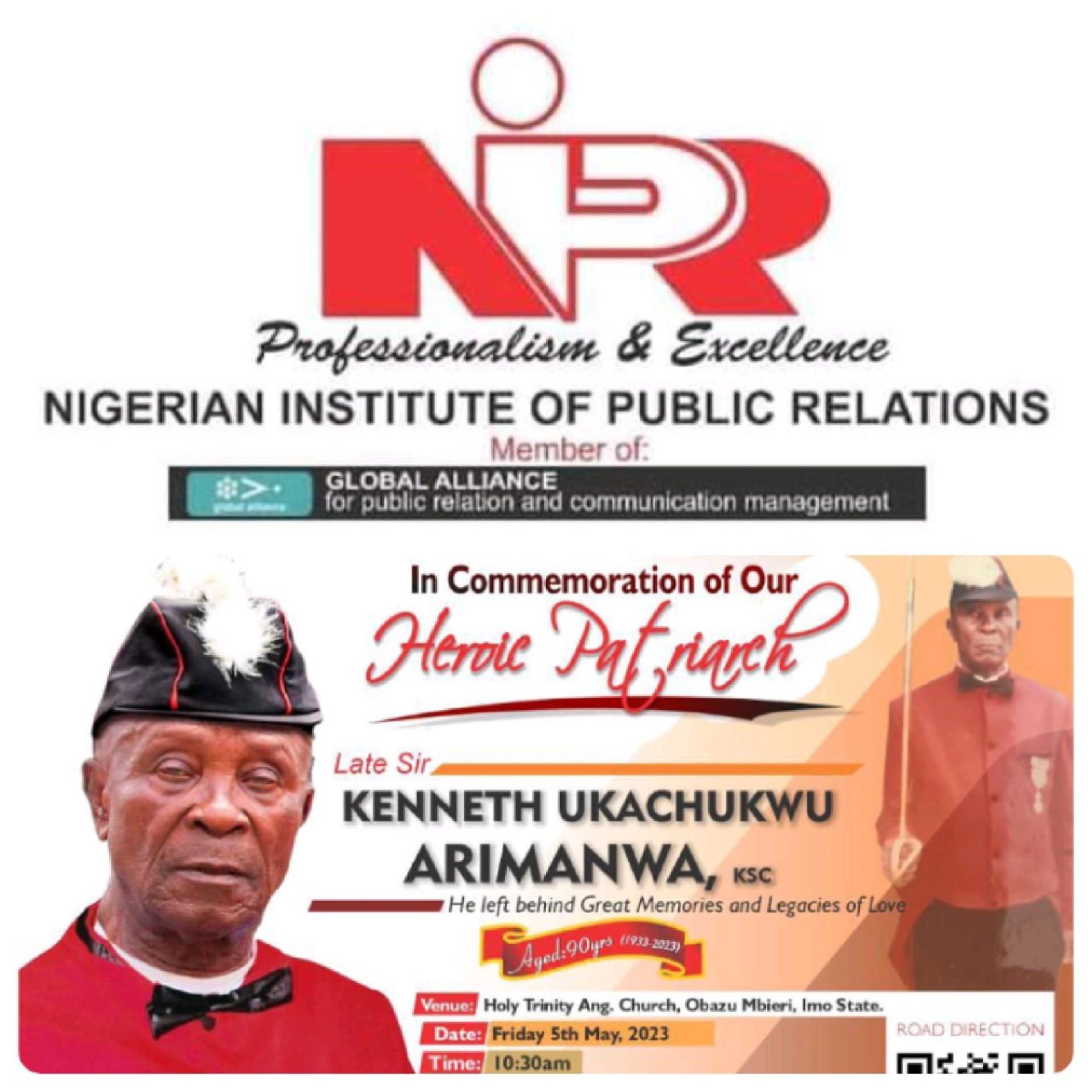 NIPR Imo Chapter Commiserates With FEDPONEK Rector Over Father’s Death