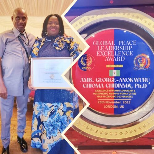 Congratulations My Amazon, Sir George Anokwuru, PhD Eulogizes Spouse As Forbes Best African Outstanding Woman…