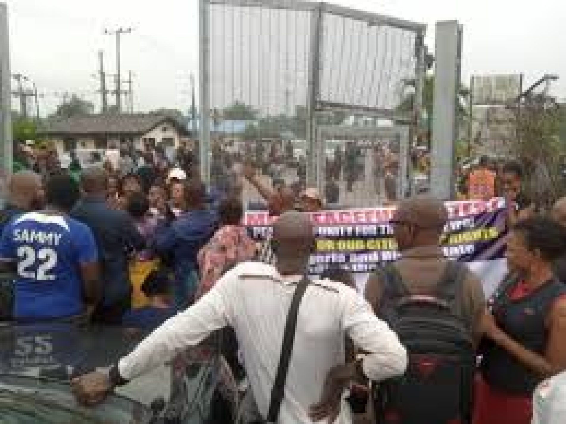 Passengers stranded as women protest in Rivers  airport gate