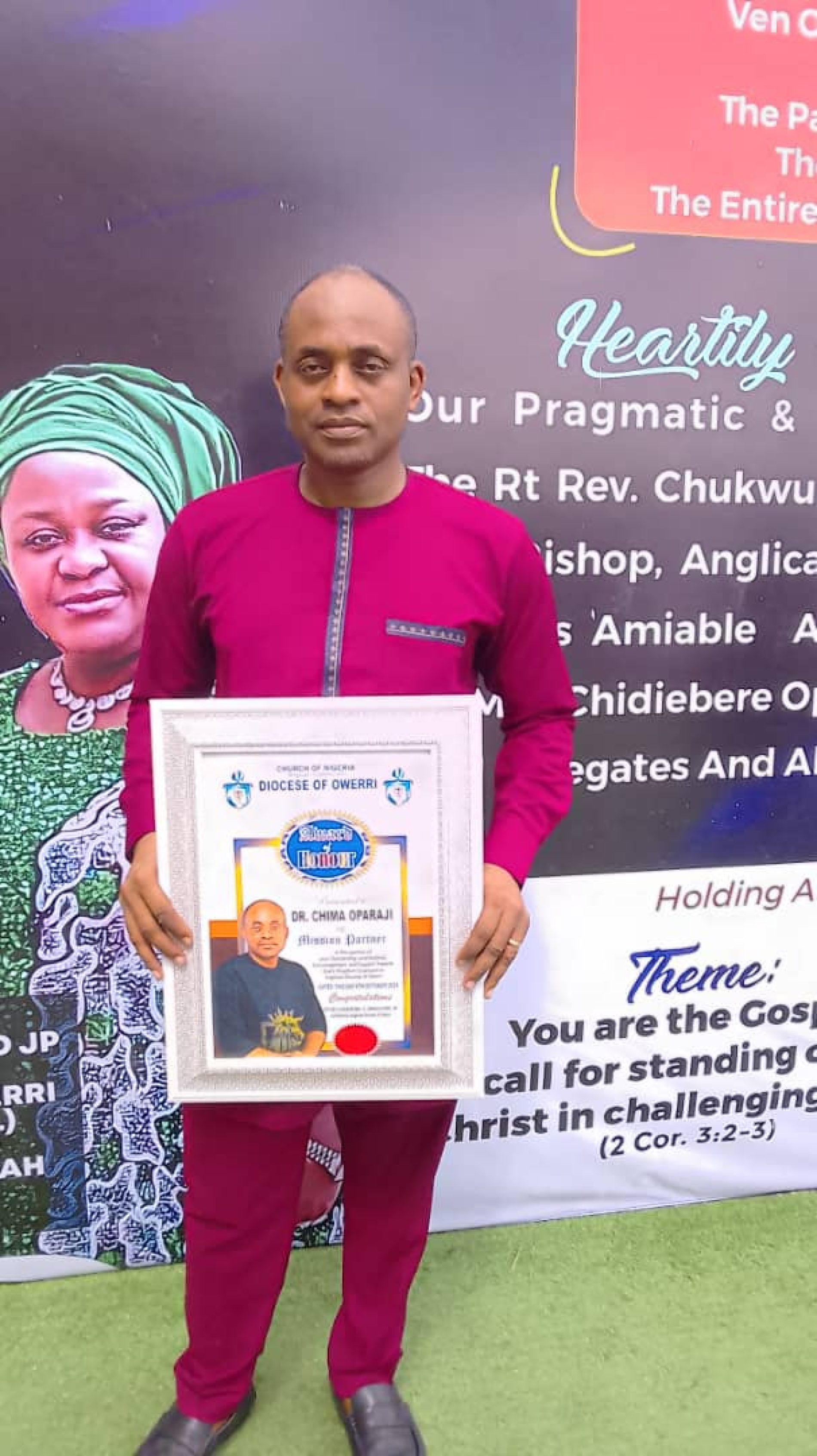 CMD of New Healing Streams Specialist Hospital Receives Award of Honour from Anglican Communion