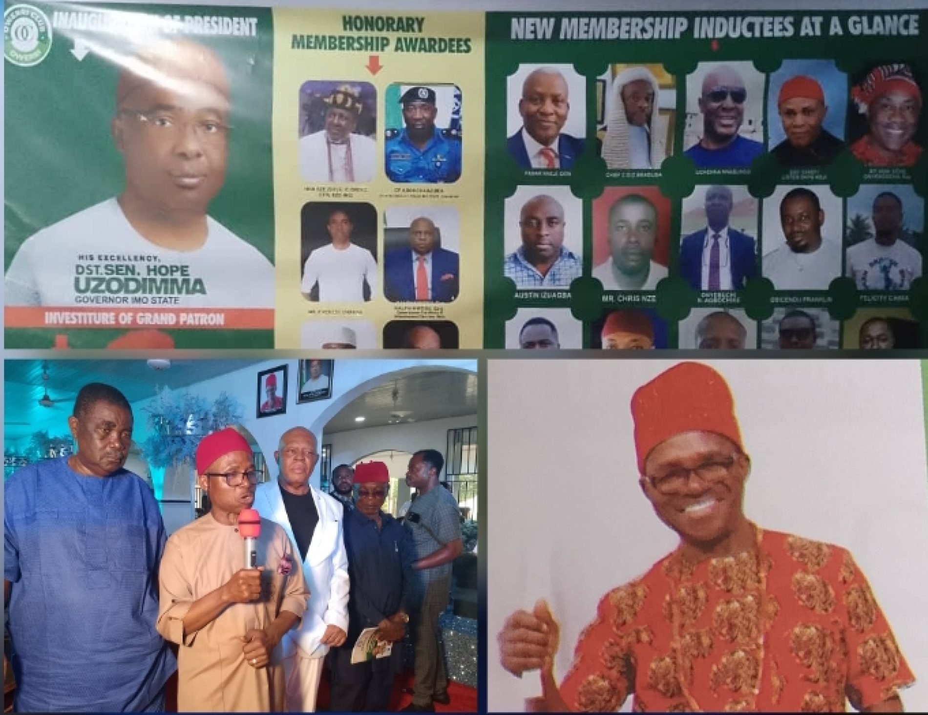 Owerri Club Inducts 21 New Members, Onyeagocha, Nneji, Akaolisa, others, assured full dedication