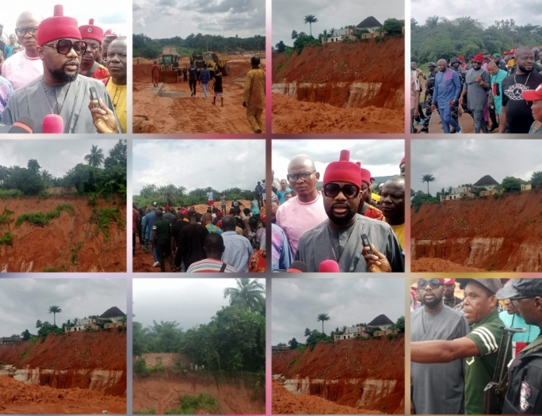 Umuchima Gully Death Trap: Ideato Federal Lawmaker, Ikenga Ugochinyere Reassures Constituents of Govt Presence …As Imo Govt Takes Over Gully Erosion Site