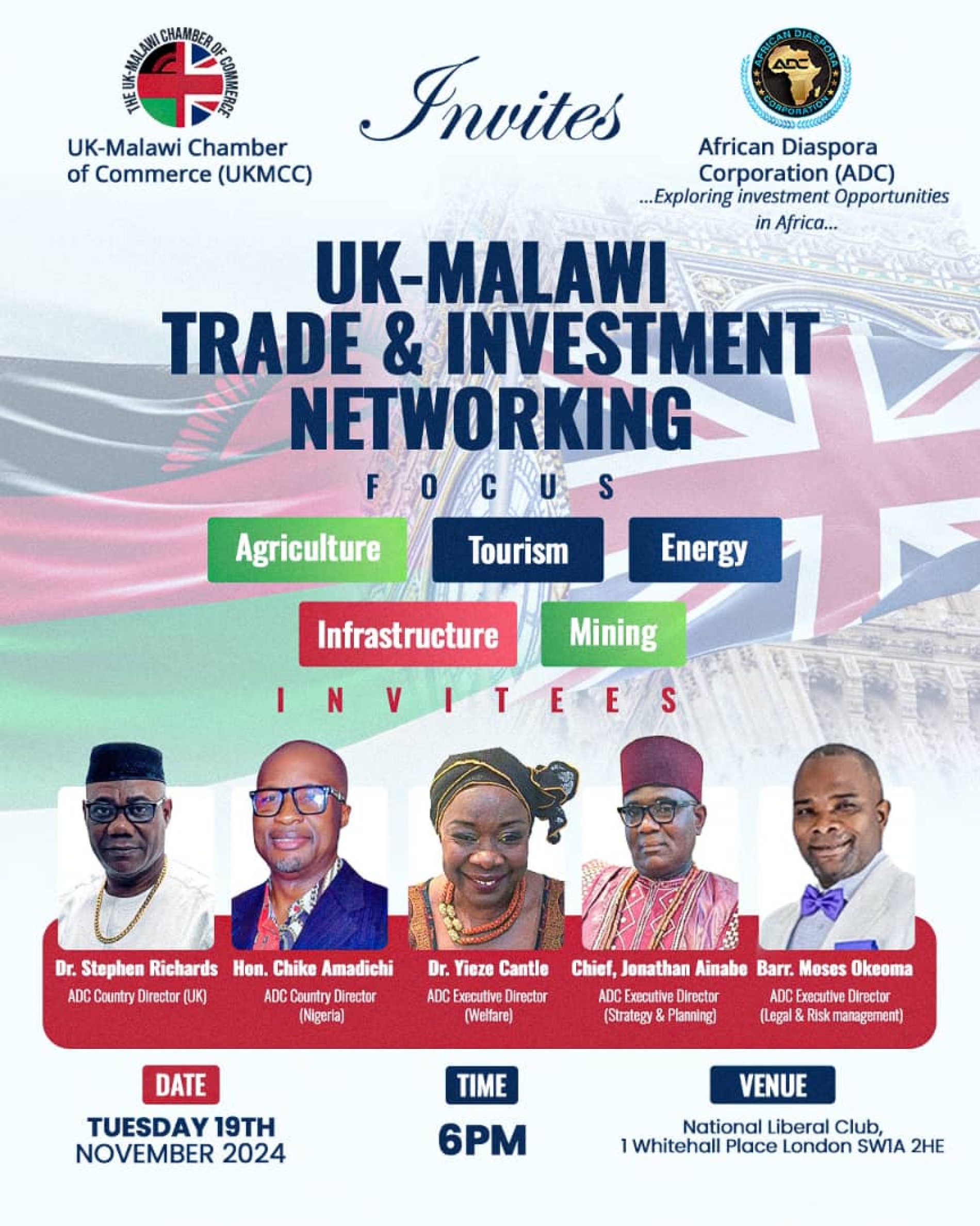 Africa Diaspora Corporation ADC To Participate At The London Trade And Investment Networking