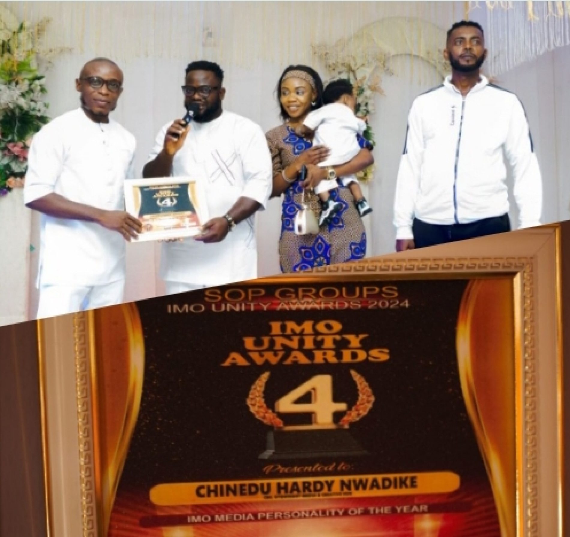 Chinedu Hardy Nwadike Wins Media Personality of the Year at Queen Imo & Imo Unity Awards 2024
