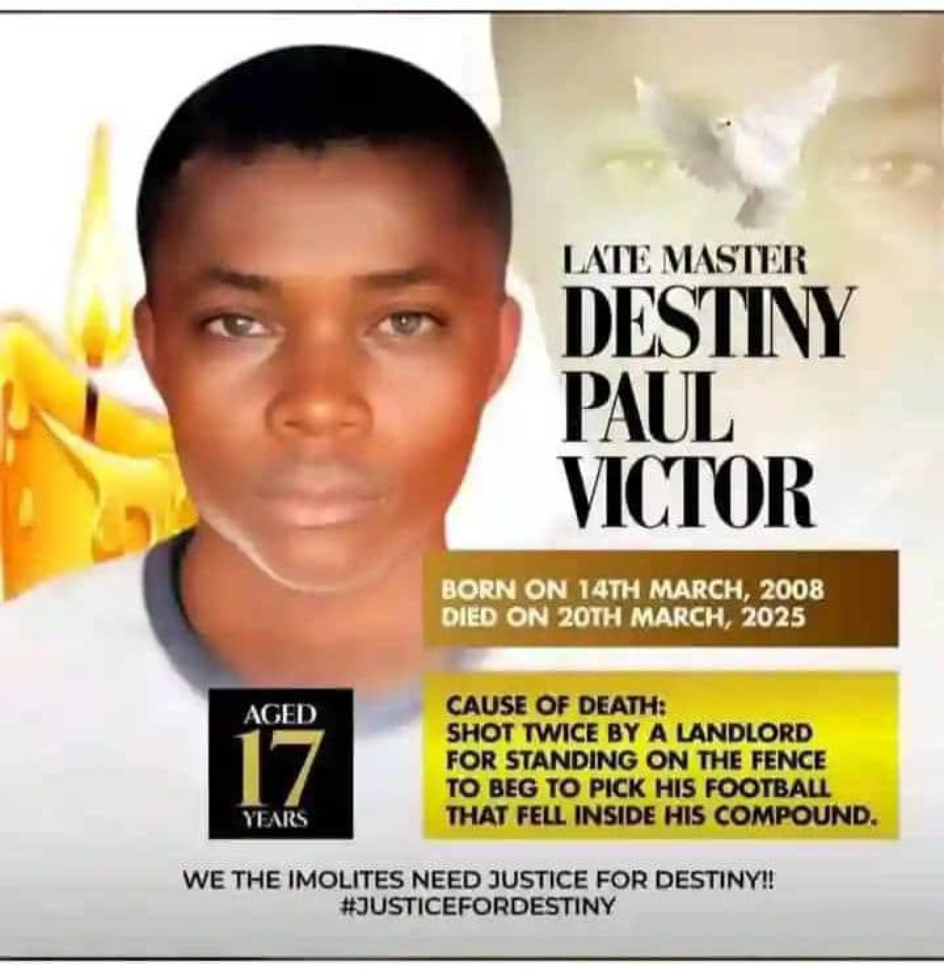 Obituary: Amb. Uju, UCEI Condole With Family of Slain Imo Teenager