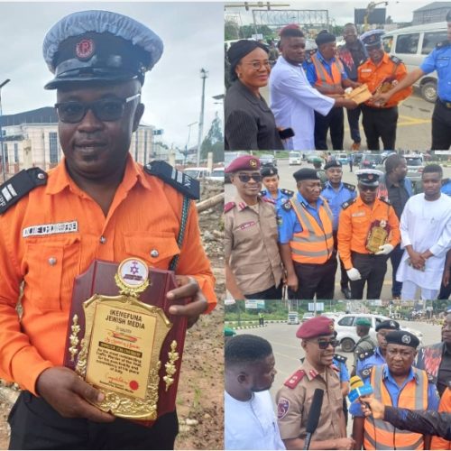 Accolades as Traffic Warden Receives “Excellence in Service” Award From Imo Police, Ikemefuna Jewish Org