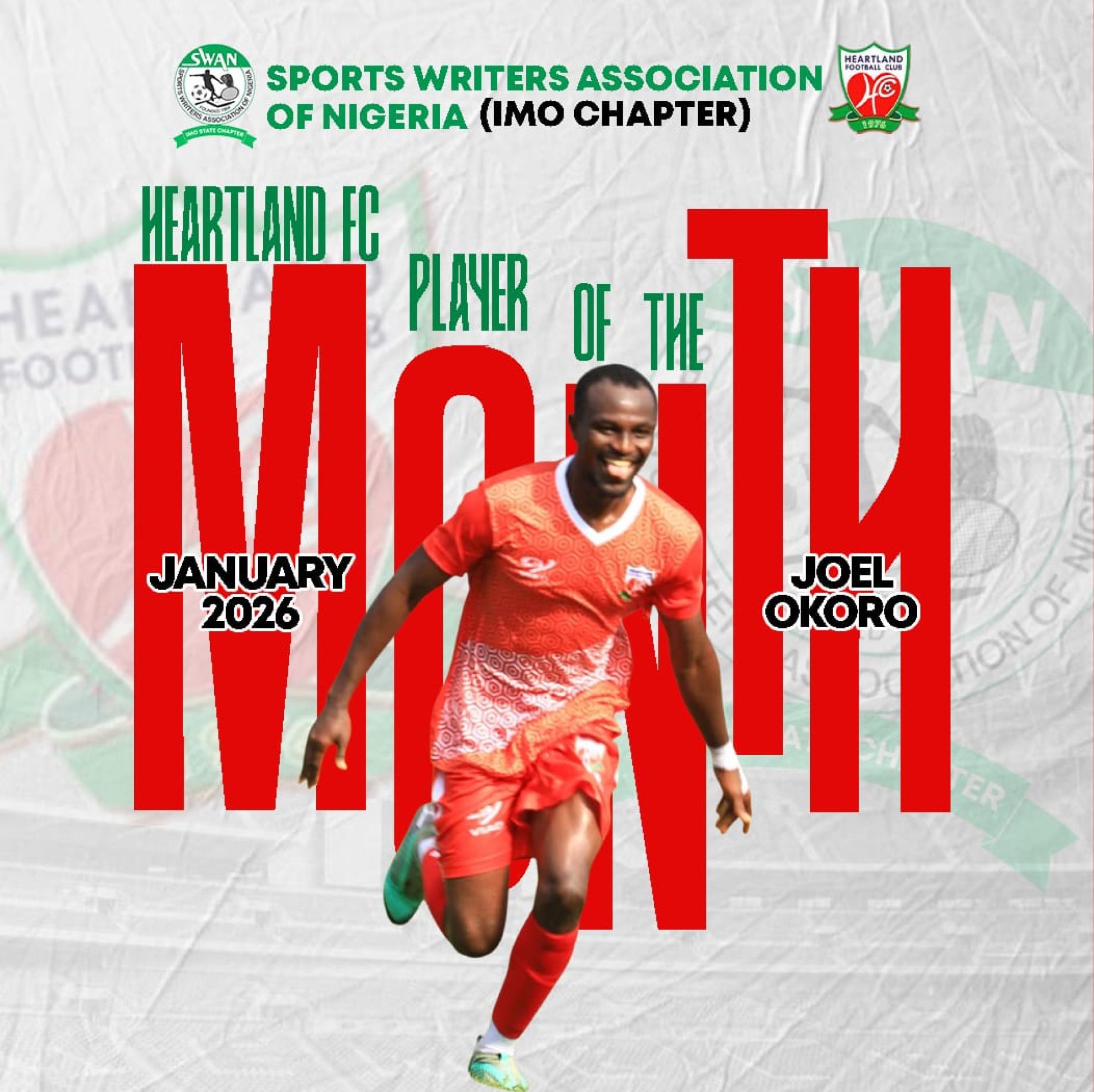 Okoro Makes History with Back-to-Back Imo SWAN Heartland Player of the Month Awards