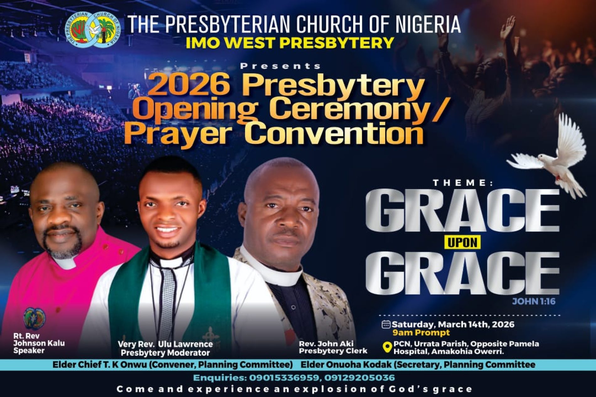 Imo West Presbytery holds opening ceremony, prayer summit, 14 March