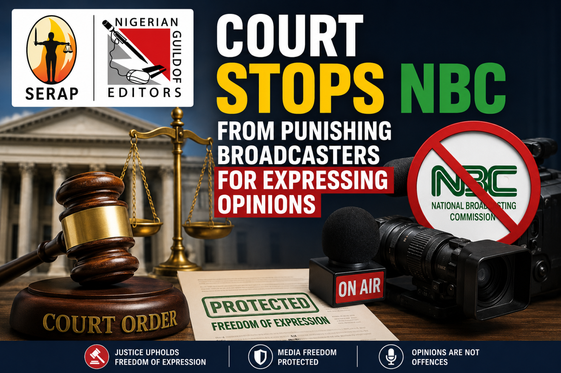 Court stops NBC from punishing broadcasters for expressing opinions