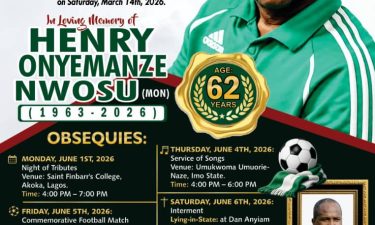 Imo SWAN Pays Tribute to Football Icon Henry Nwosu as Burial Plans Emerge