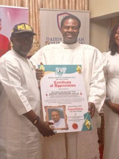 Imo NUJ Lauds Daddy Hezekiah Over Support for Journalism Profession