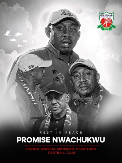 Nwachukwu: Heartland FC Laments Loss of Former General Manager