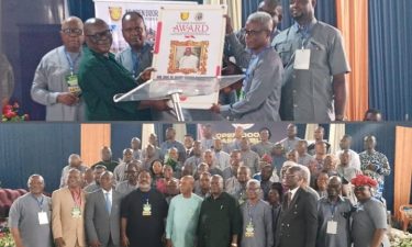 Akagburuonye Bags Platinum Leadership Award …Urges Christians to Support God-Fearing Candidates …Commends Former Ebonyi Gov, Sam Egwu for Excellent Service Record