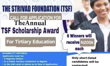 TSF calls for Applications for Scholarship Award for tertiary students in Nigeria