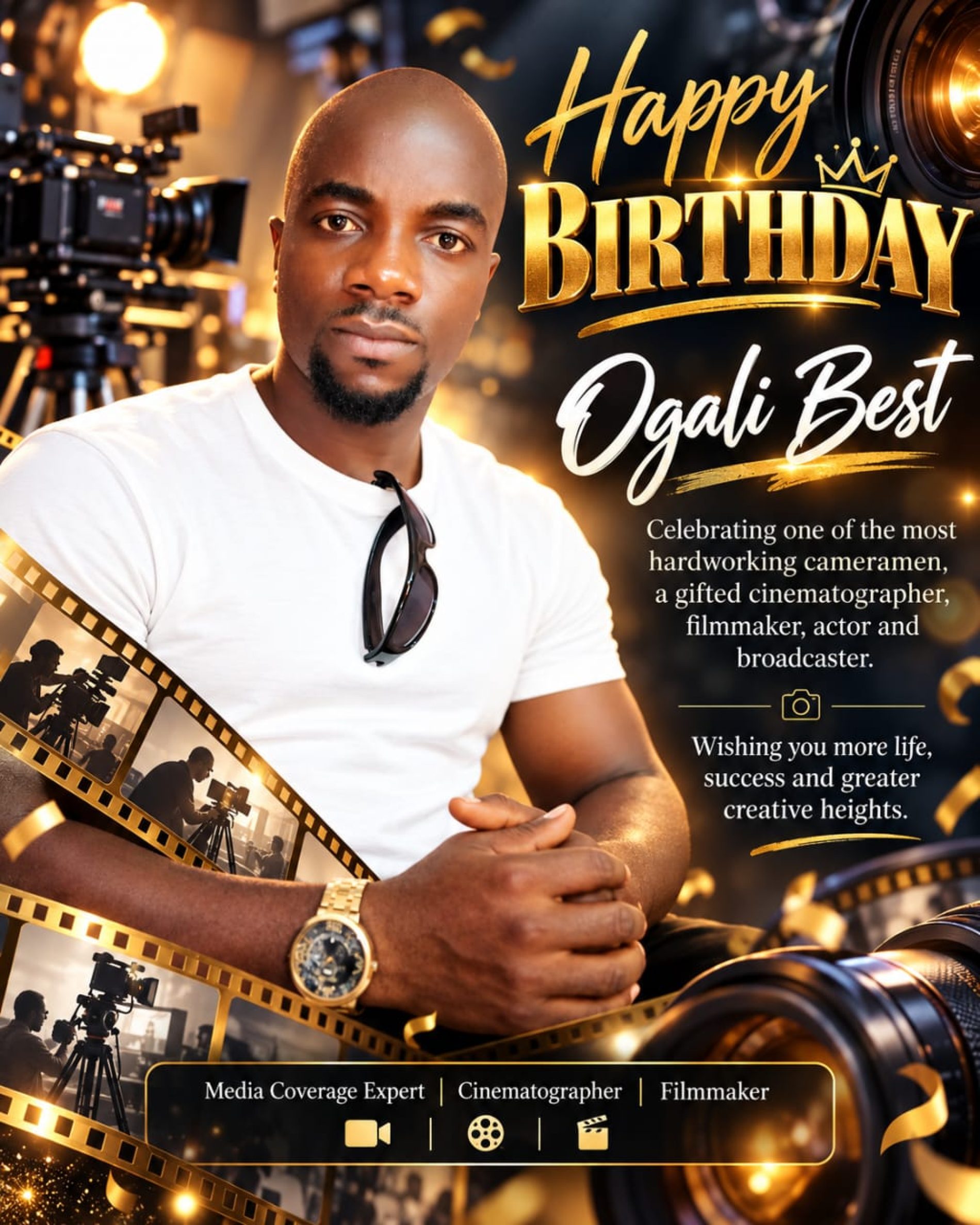 News Corner Media Celebrates Ogali Best, Hails His Craft Behind the Lens