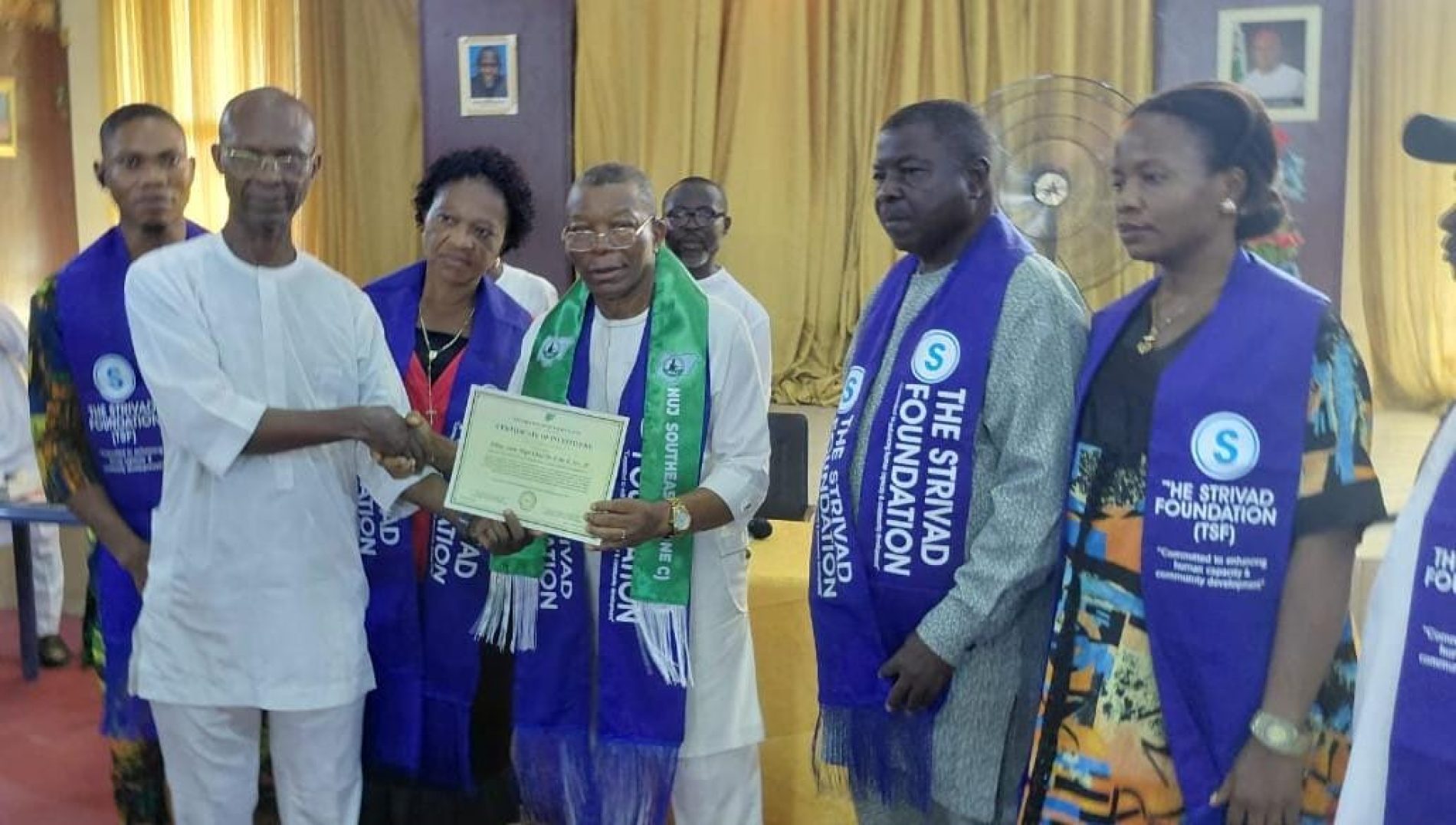 TSF President, Iro Receives NUJ prestigious award, conferred as NUJ Life Patron