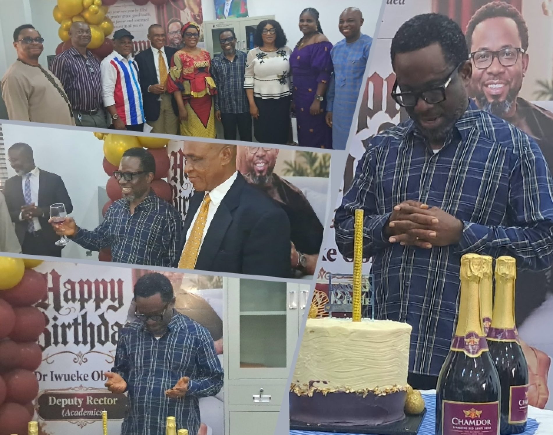 FEDPOLYNEK Stands Still as Rector Surprises Dr. Obinna Iwueke with an Unforgettable Birthday Bash