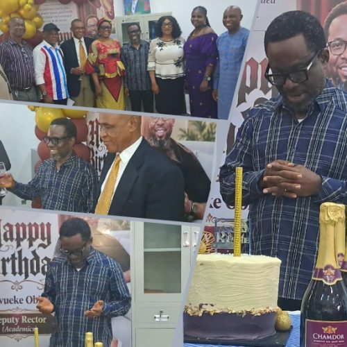 FEDPOLYNEK Stands Still as Rector Surprises Dr. Obinna Iwueke with an Unforgettable Birthday Bash